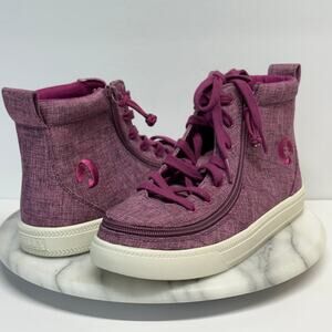 Billy High Top Shoes Woman's 6.5‎ Purple Zip Special Needs Comfort Zip Support